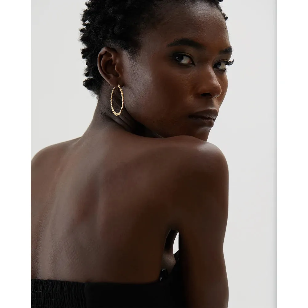 Twist Hoop Earrings