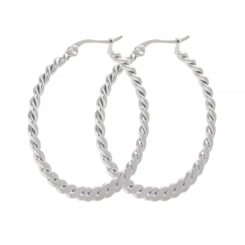 Twist Hoop Earrings