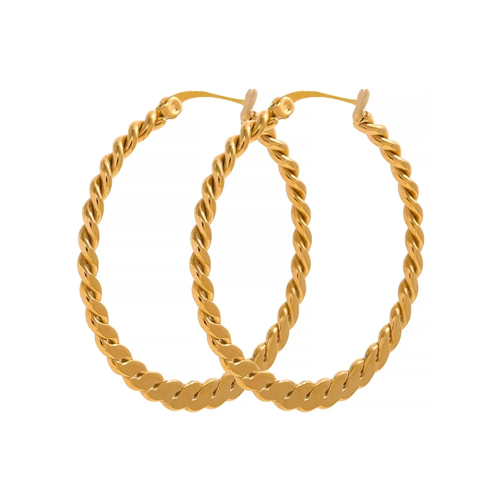 Twist Hoop Earrings