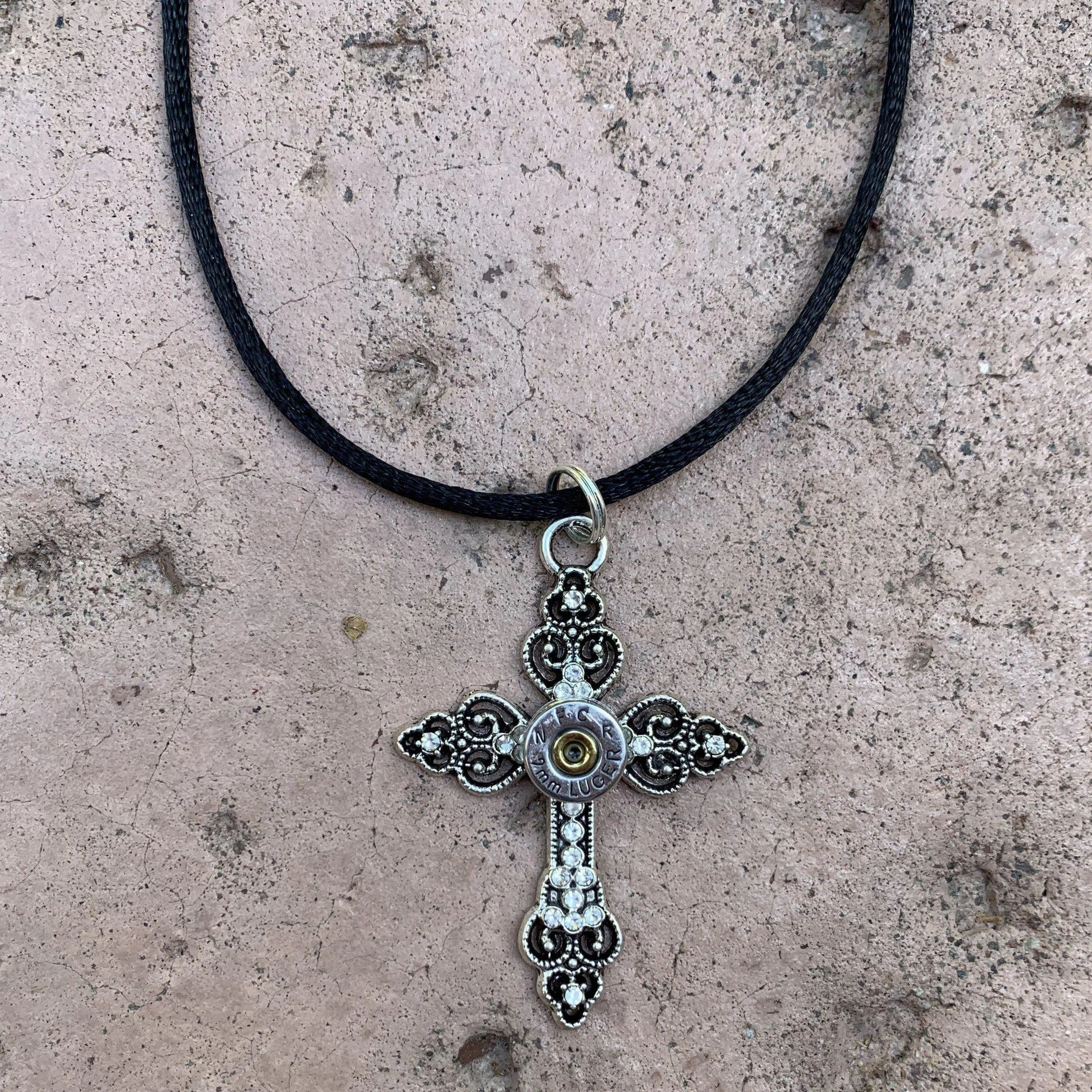 Two Protectors Cross Pendant