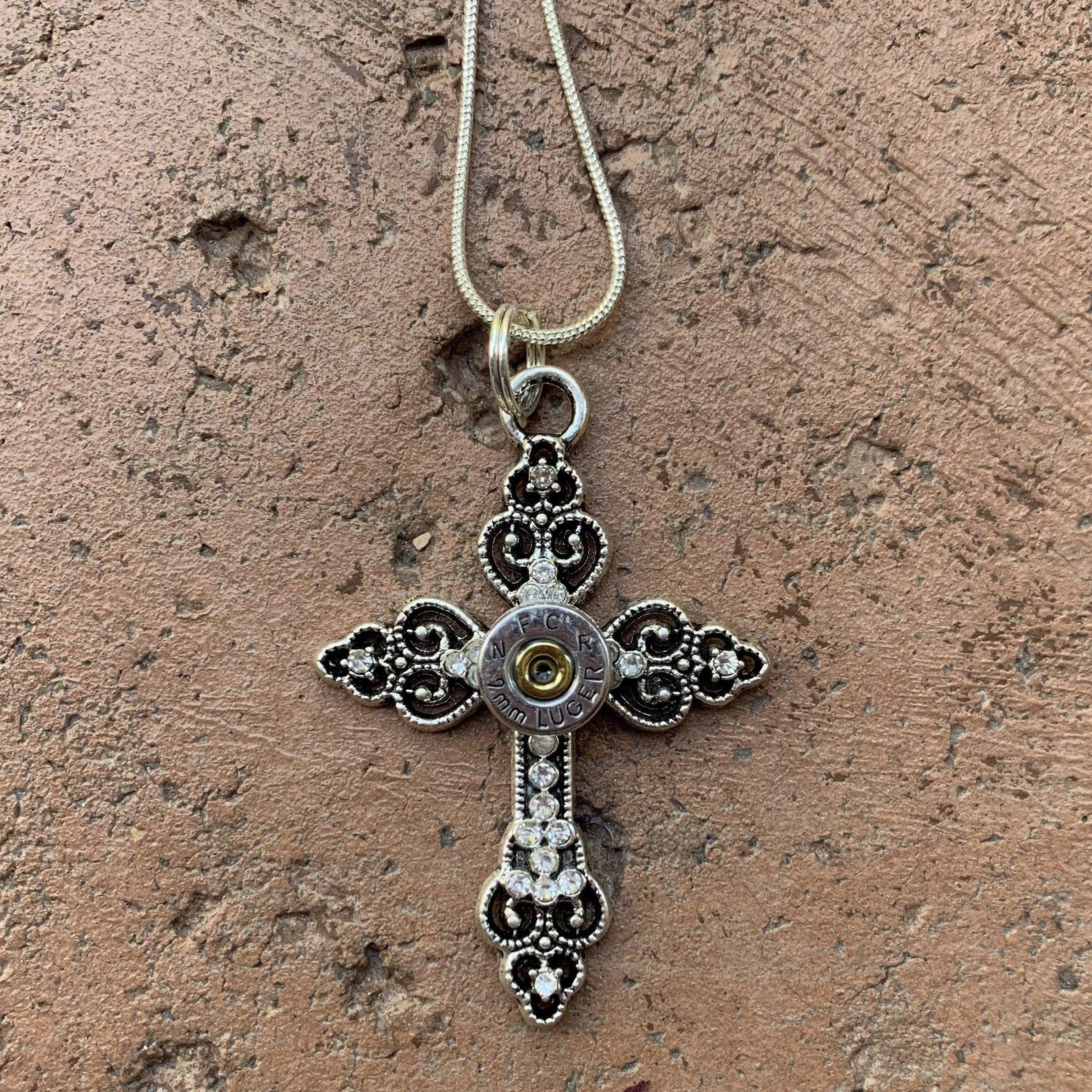 Two Protectors Cross Pendant