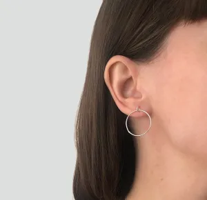 Unique hoops, statement playful earrings. geometric earrings