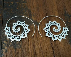 Unique Spiral Threader Earrings