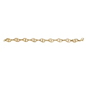 Vintage Dior Logo Gold Bracelet