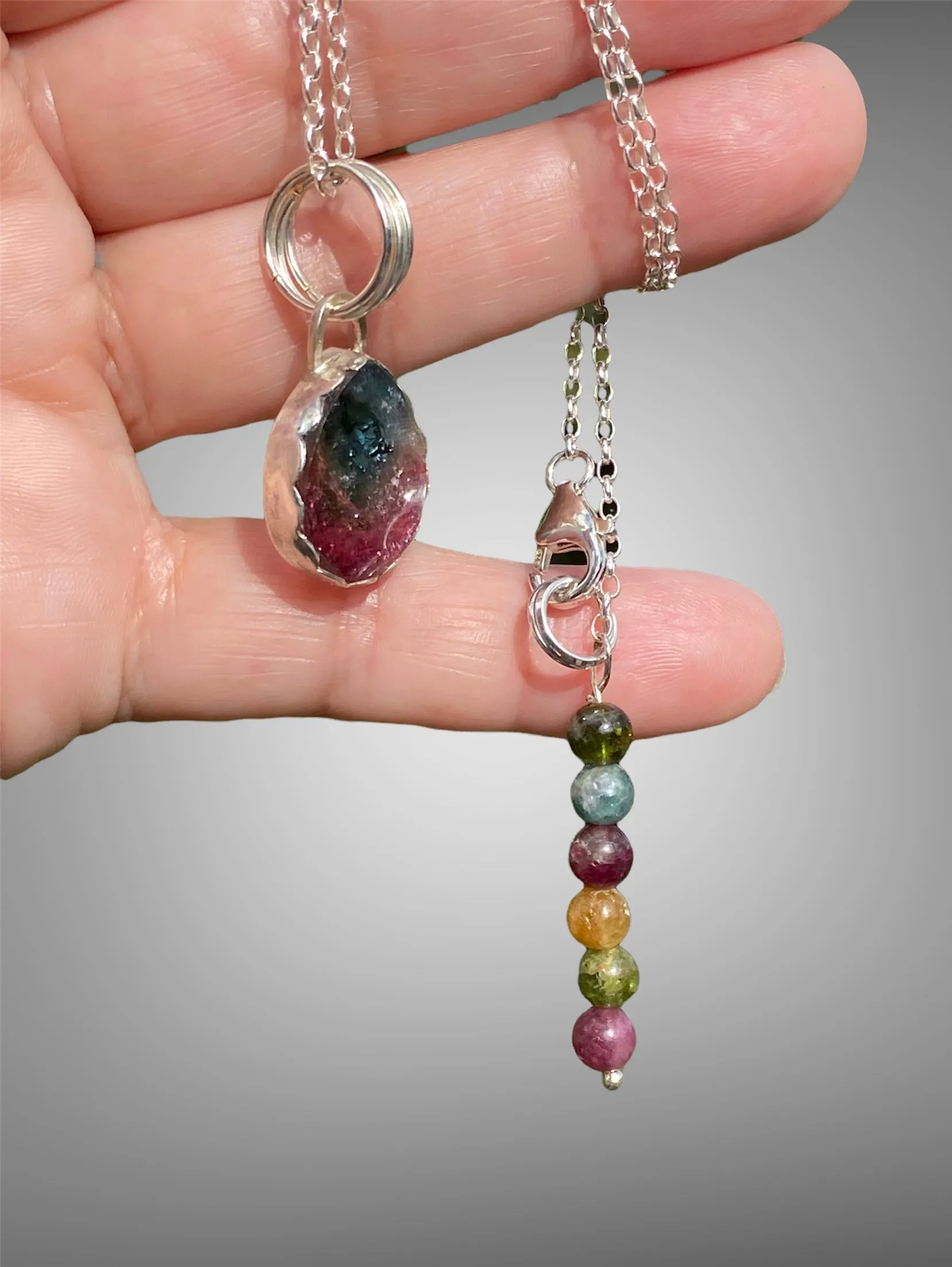 Watermelon Tourmaline Pendant