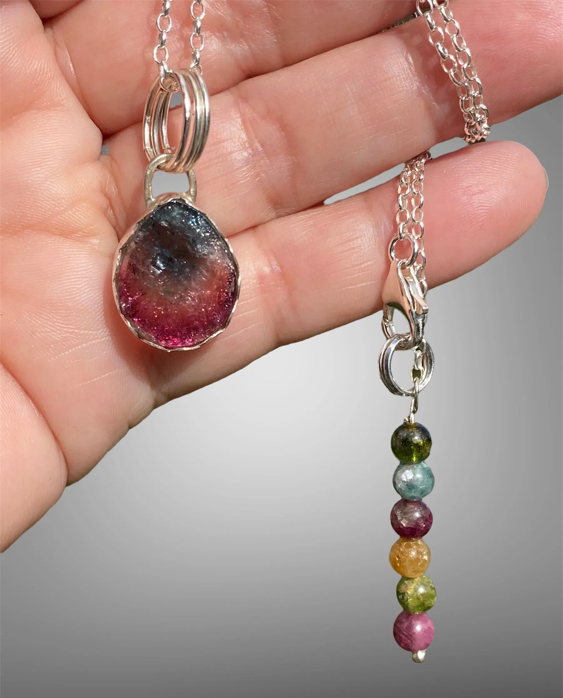 Watermelon Tourmaline Pendant