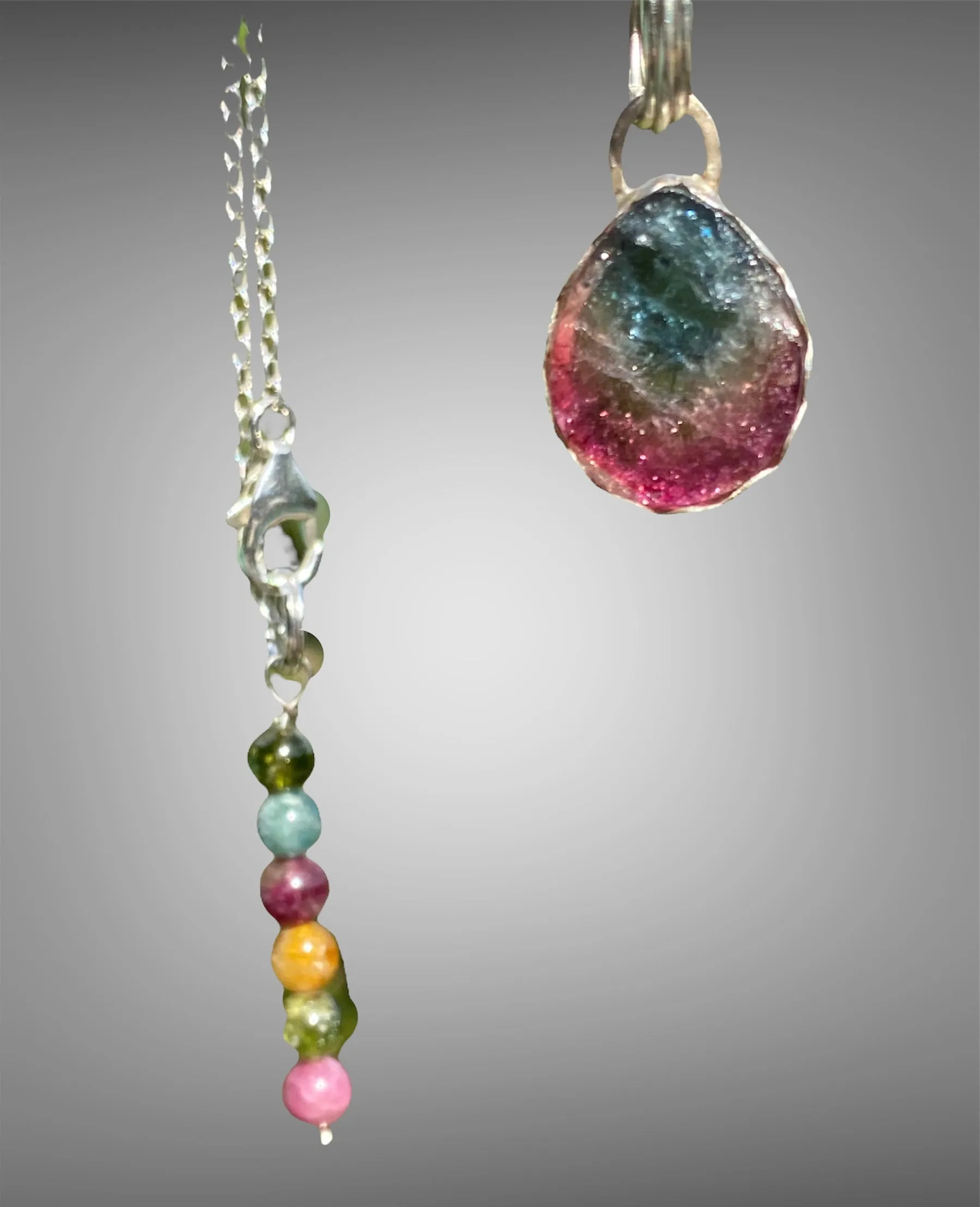 Watermelon Tourmaline Pendant