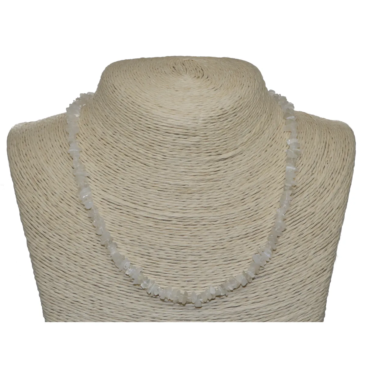 White Moonstone Natural Beaded Chip Necklace