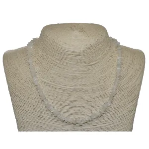 White Moonstone Natural Beaded Chip Necklace