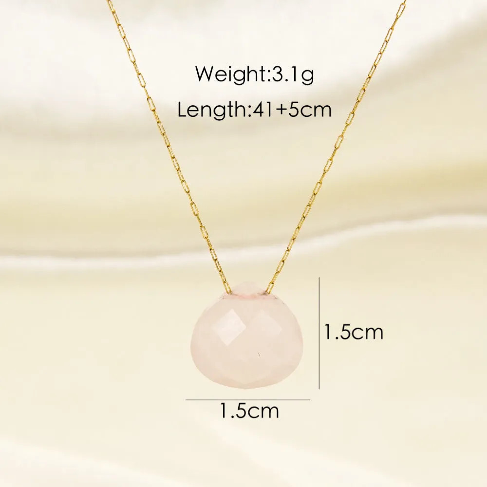 Wholesale Natural Stone Stainless Steel Necklaces