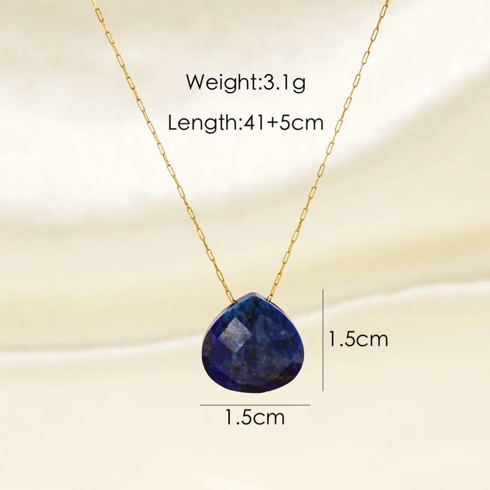 Wholesale Natural Stone Stainless Steel Necklaces