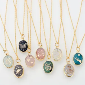 Wholesale of Natural Stone Gemstone Copper Necklaces