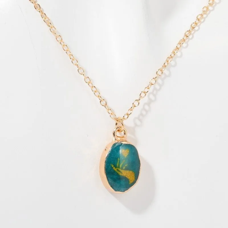 Wholesale of Natural Stone Gemstone Copper Necklaces