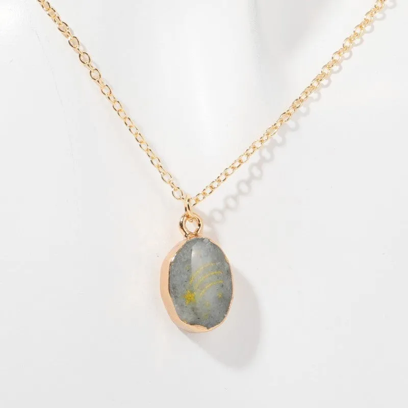 Wholesale of Natural Stone Gemstone Copper Necklaces