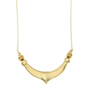 WILLOW CARVED BAR PENDANT NECKLACE