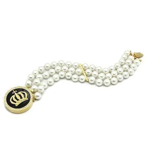 Women's Bracelets - LO2643 - Gold Brass Bracelet with