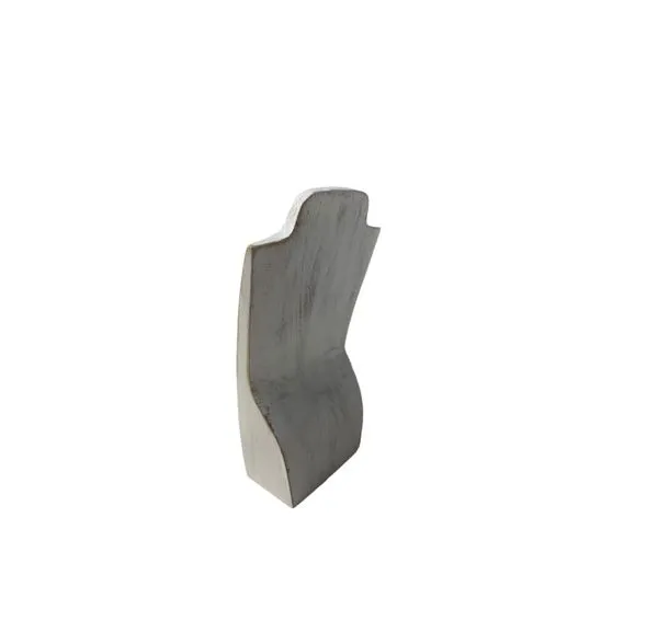 Wood Torso S Size Necklace Stand White Painted L-10094