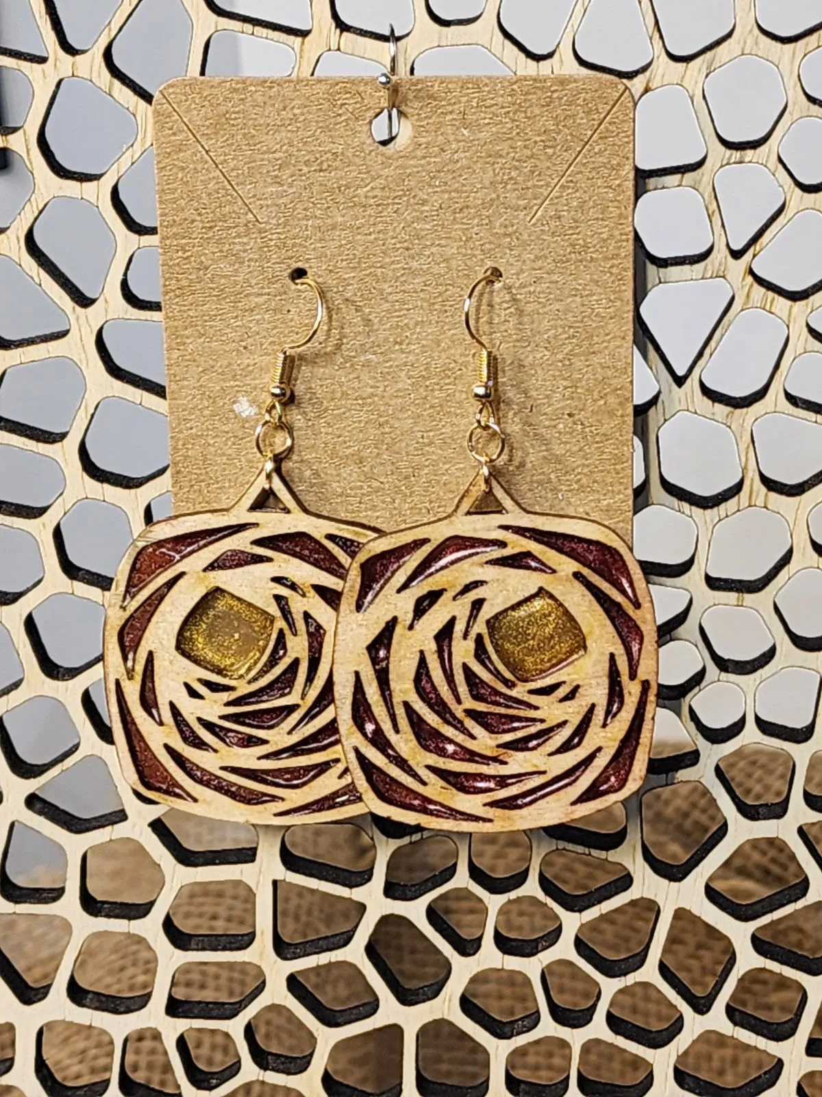 Wood/Resin Earrings