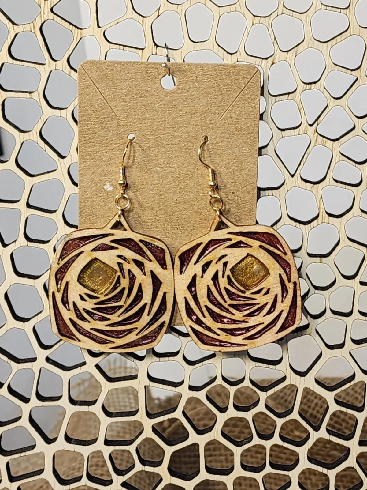Wood/Resin Earrings