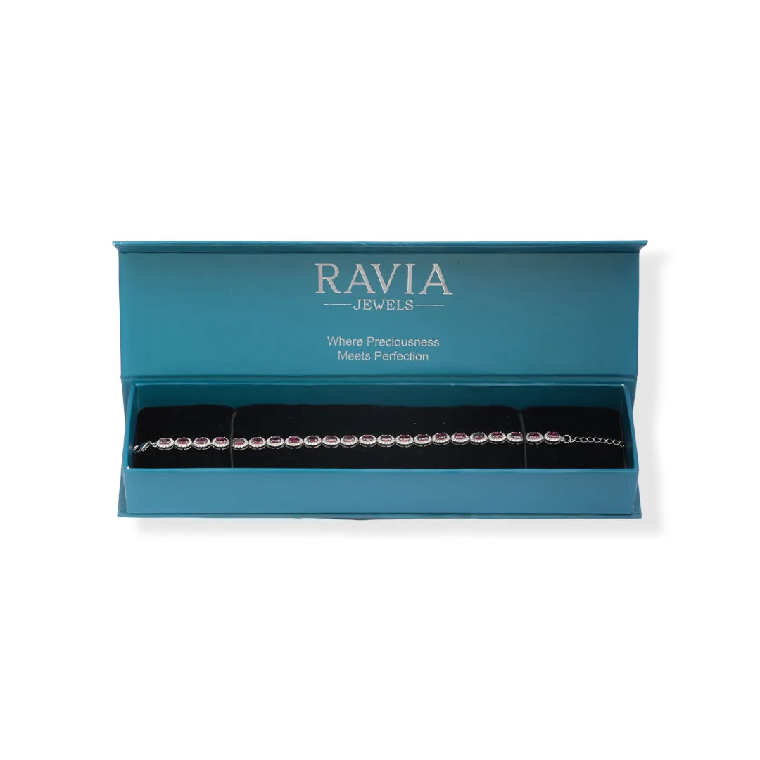 Zirconia Garnet Brilliance Bracelet